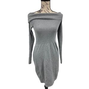 White House Black Market Gray Tunic Sweater Dress